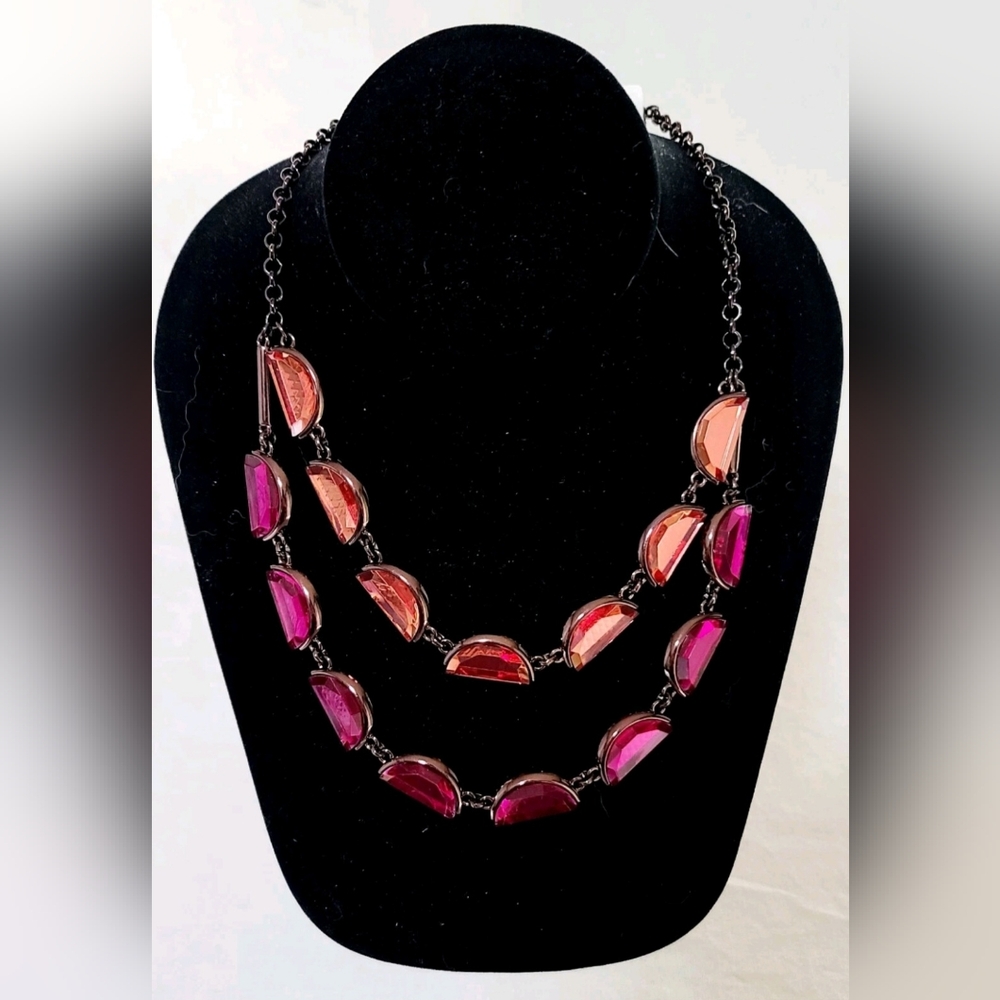 Coldwater Creek Orange and Red Necklace